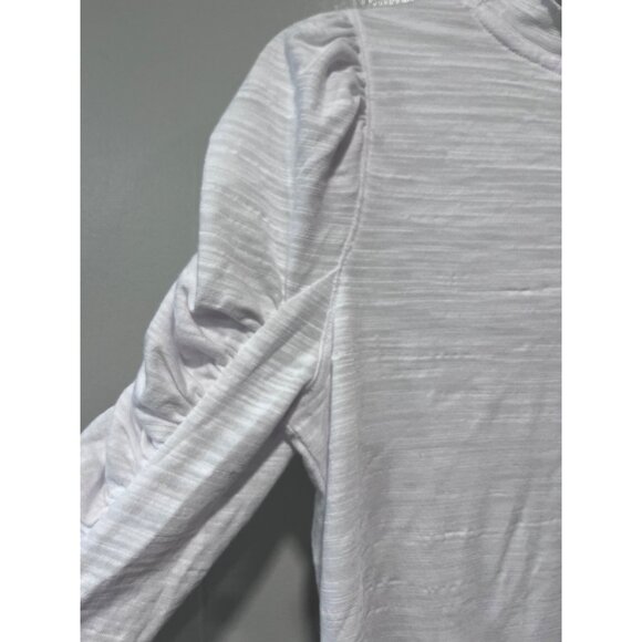 We The Free Women’s White Ruched Sleeve Long Sleeve Top XS - Picture 6 of 11